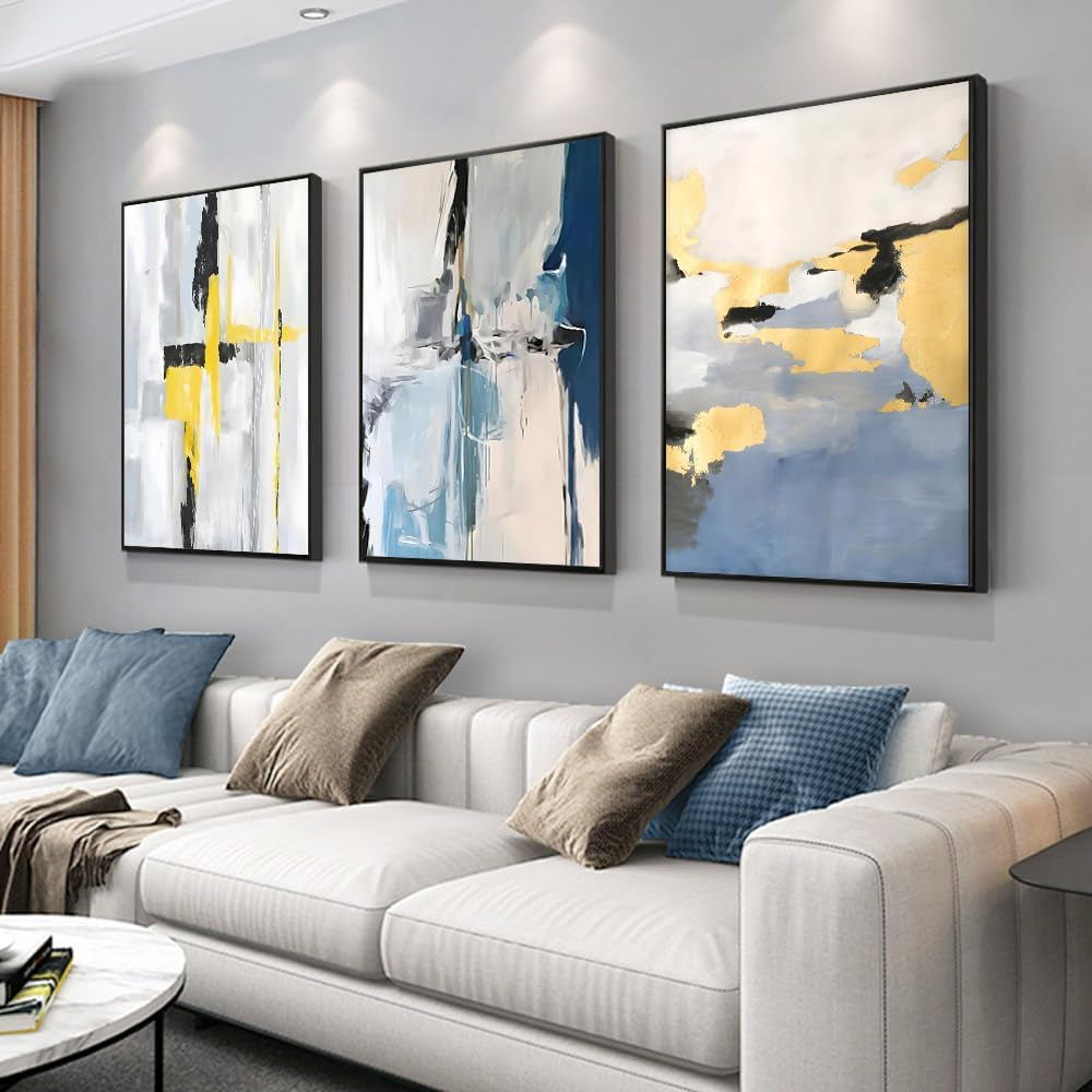 Set of 3 Boho Living Room Wall Art