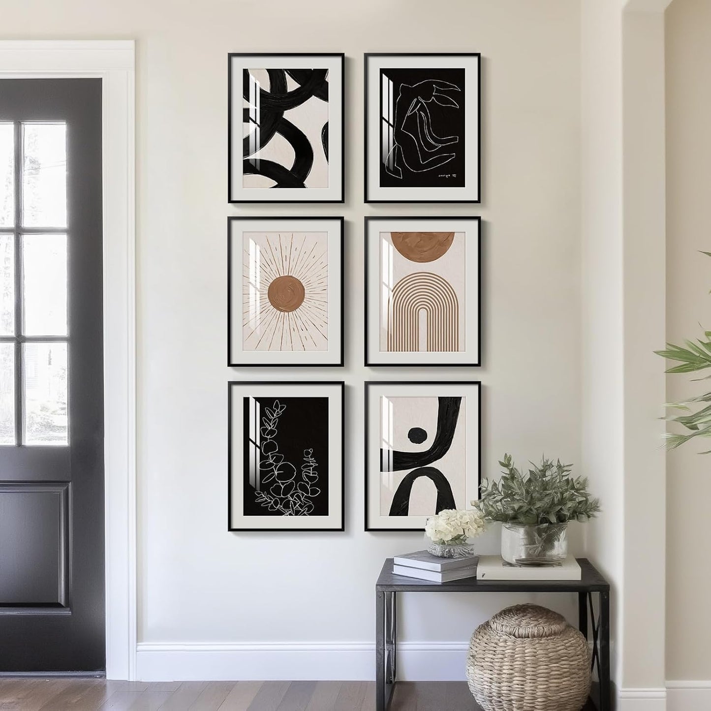 Framed Boho Abstract Wall Art