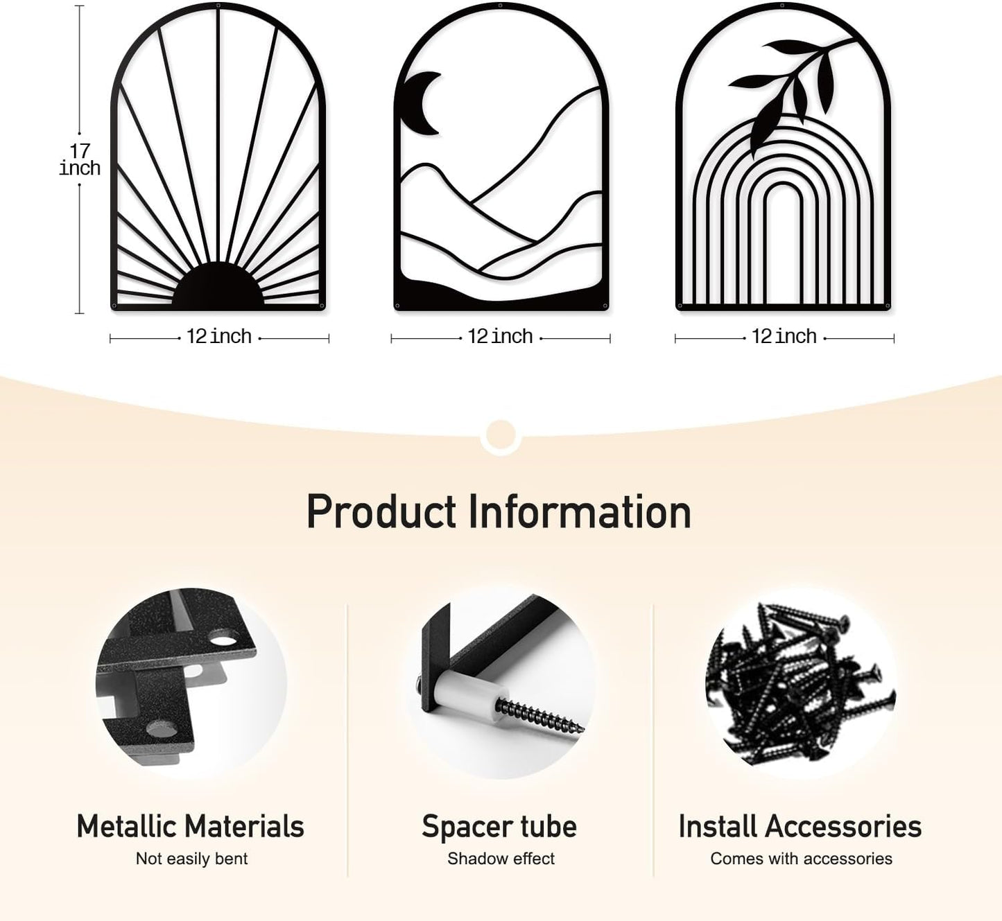 Black Metal Wall Decor