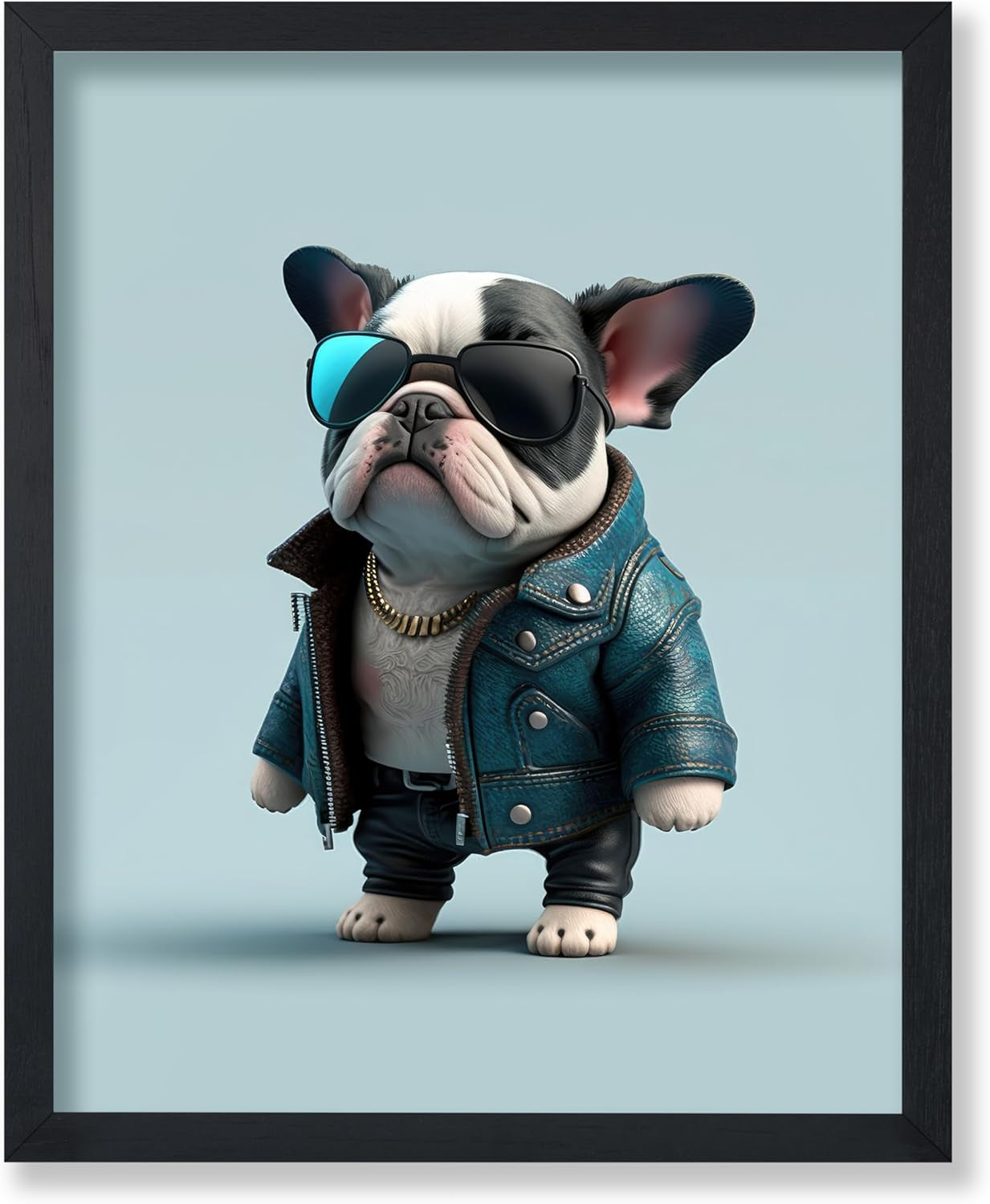 Baby French Animal Poster 