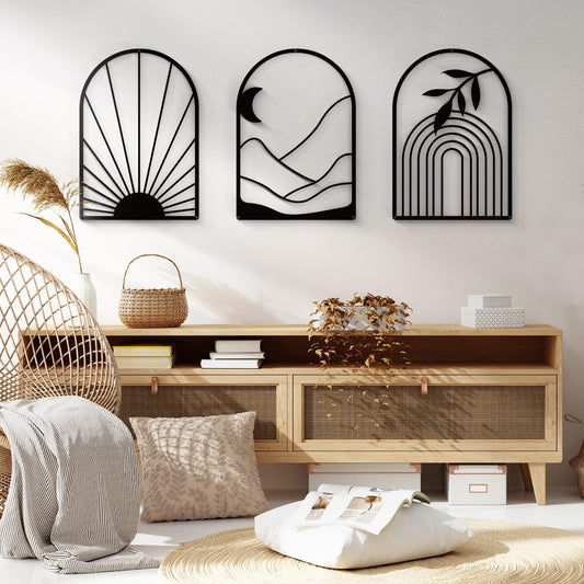 Black Metal Wall Decor 