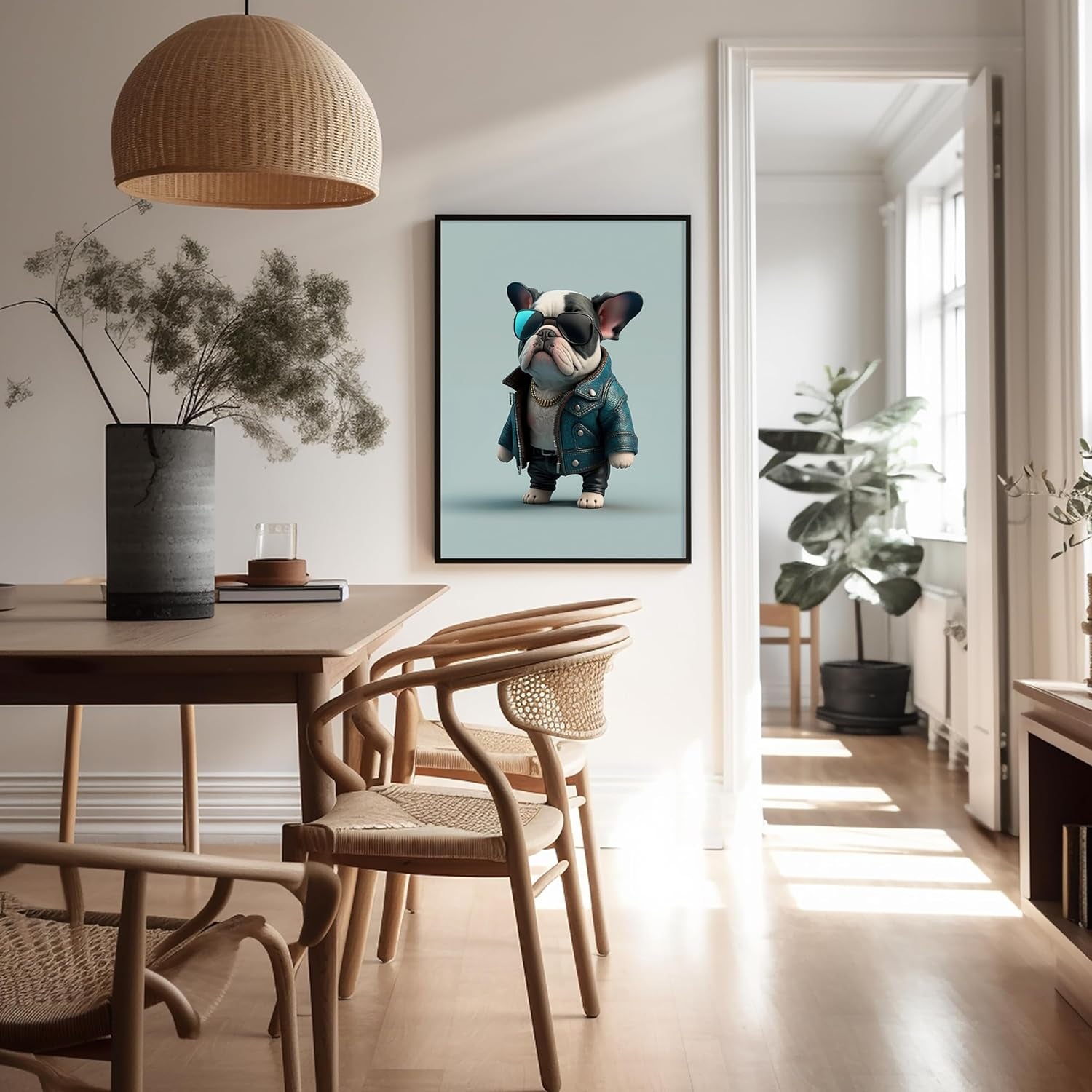 Baby French Animal Poster 