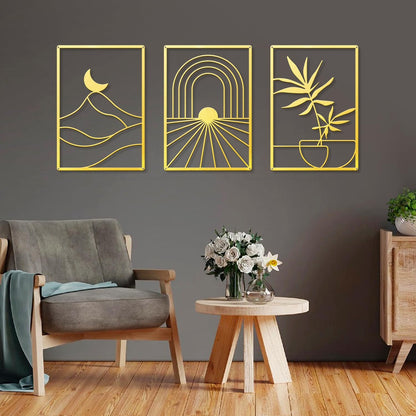 Black Metal Wall Decor 