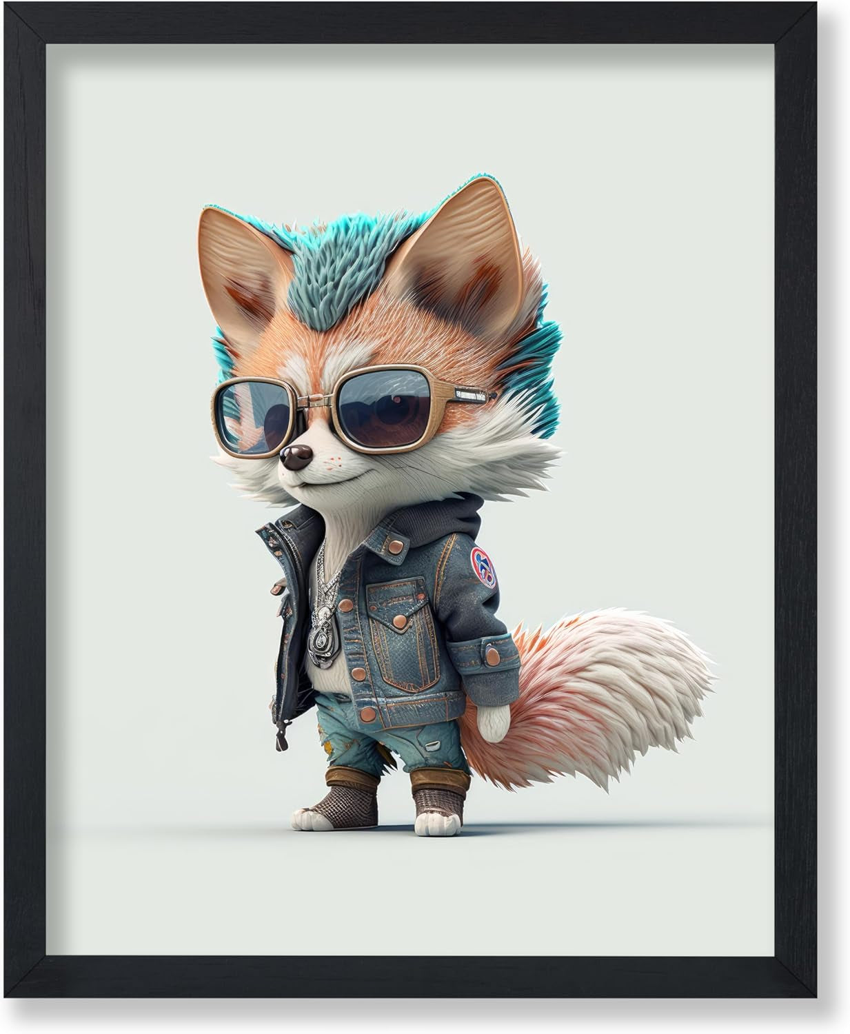 Baby French Animal Poster 