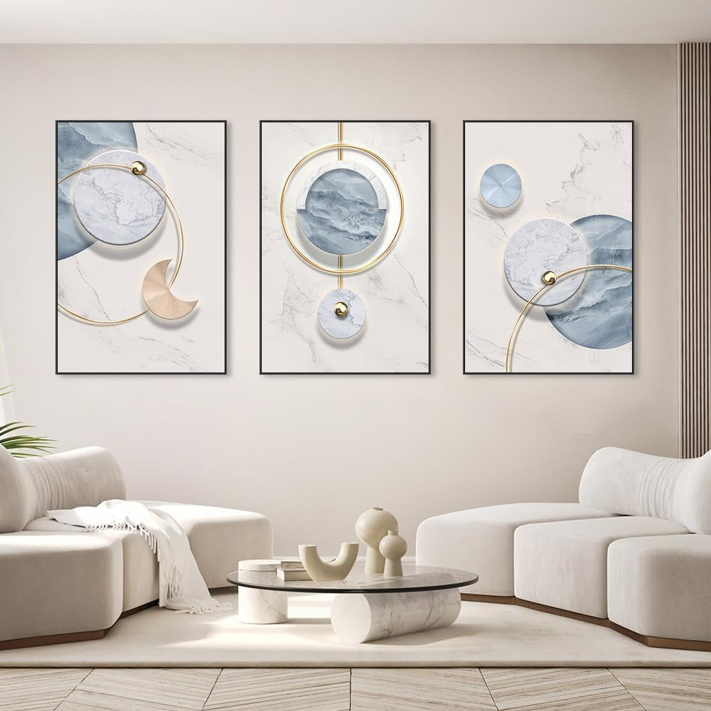 Set of 3 Boho Living Room Wall Art 