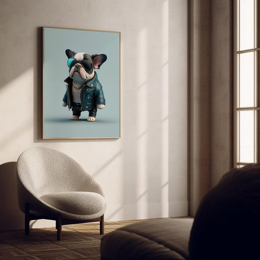 Baby French Animal Poster 